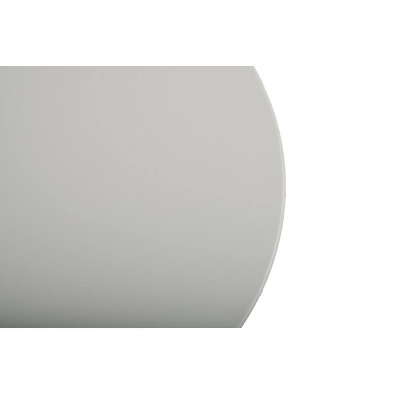 Mesa redonda 49cm gris/acero