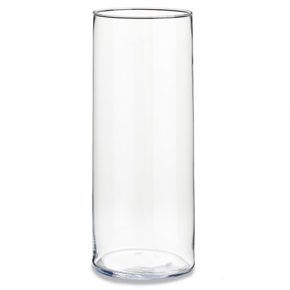Jarron cristal cilindro 35 cm