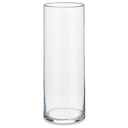 Jarron cristal cilindro 30 cm