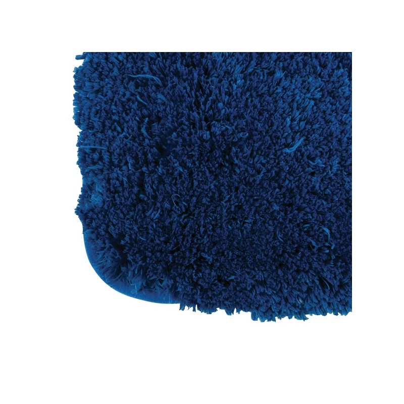 Alfombra de microfibra con suela de latex azul mar