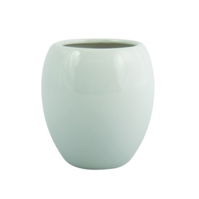Vaso de cerámica blanca java