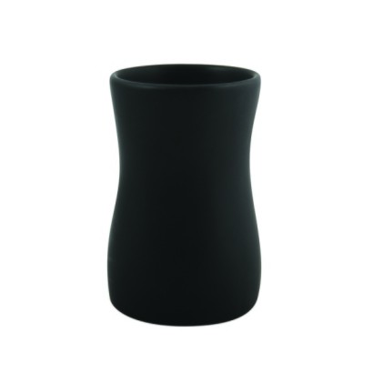 Vaso de cerámica negra palma