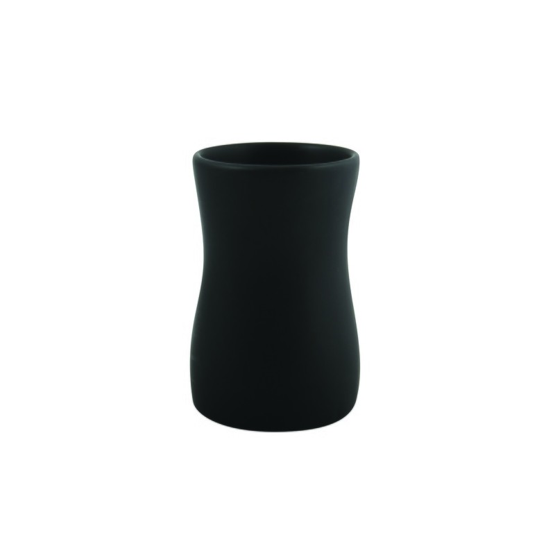 Vaso de cerámica negra palma