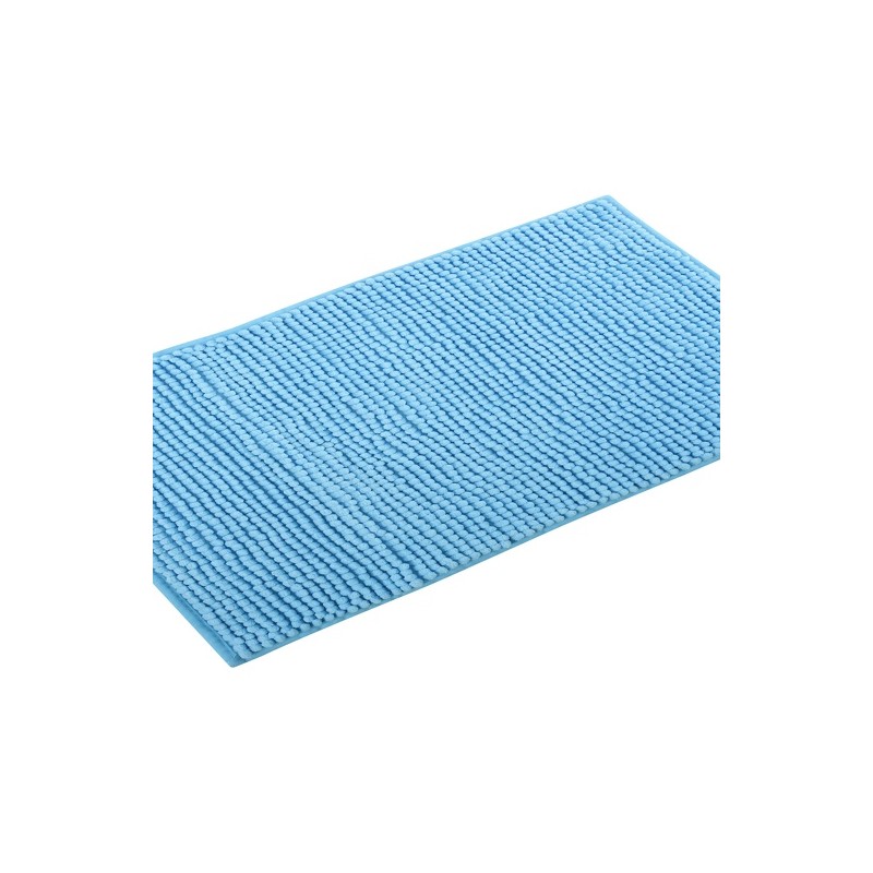 Alfombra de baño de chenilla 40x60 cm azul claro