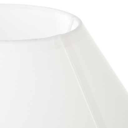 Pantalla lámpara poliéster-pp blanco 40 x 16 x 21 cm