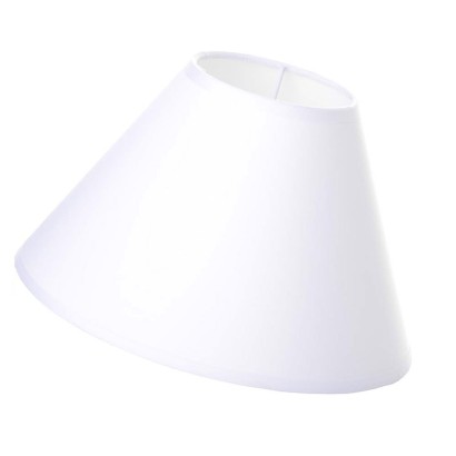 Pantalla lámpara poliéster-pp blanco 22 x 9 x 14,50 cm
