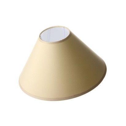 Pantalla lámpara poliéster-pp beige 30 x 10 x 18,50 cm