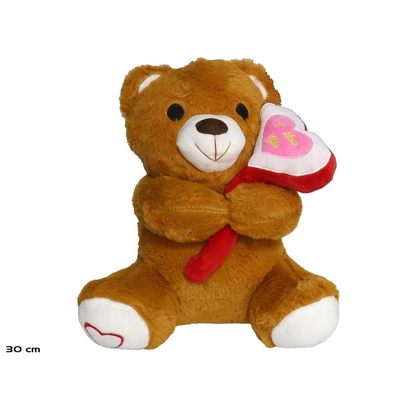 Osito corazon fofo 30 cm