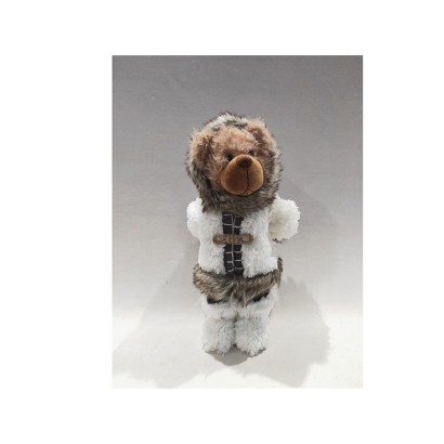 Figura oso de pie abrigo de nieve 40cm