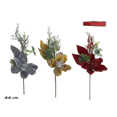 Pick flor c/gotas 44cm 3std