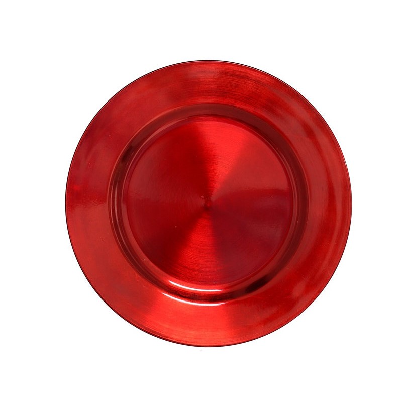 Bajo plato samak rojo 33cm