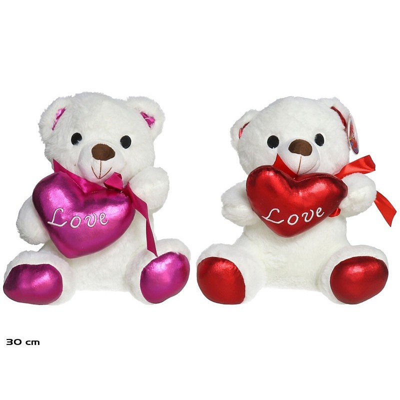 Osito corazon bella 2 srt 30 cm