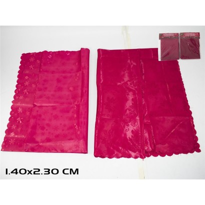 Mantel rojo 140x230cm 2 surtidos
