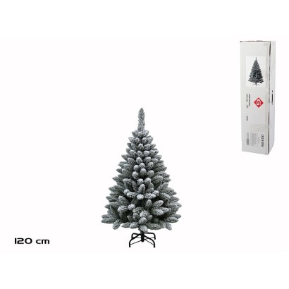 ‡rbol navidad nevado harry b/metal 120cm