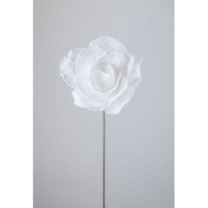 Rosa gigante gasa x 1 80cm blanco