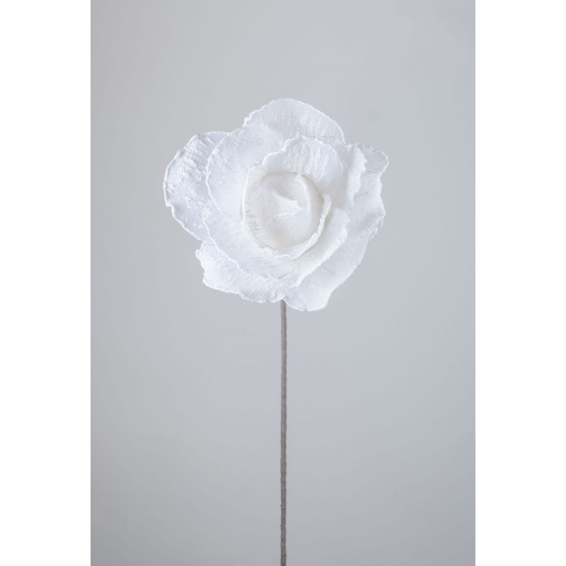 Rosa gigante gasa x 1 80cm blanco