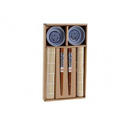 Sushi set de bambú y melamina