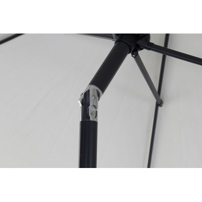 Parasol poliéster 300x300x250cm 180 gsm, inclinable